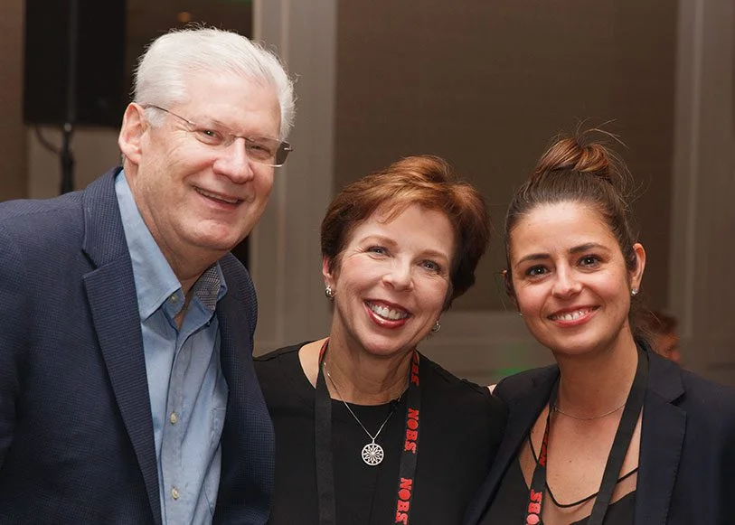 Image of Bill Glazer (the best copywriter in the USA) his wife Karen and Kinga Mroz the owner of Sprout Your Practice