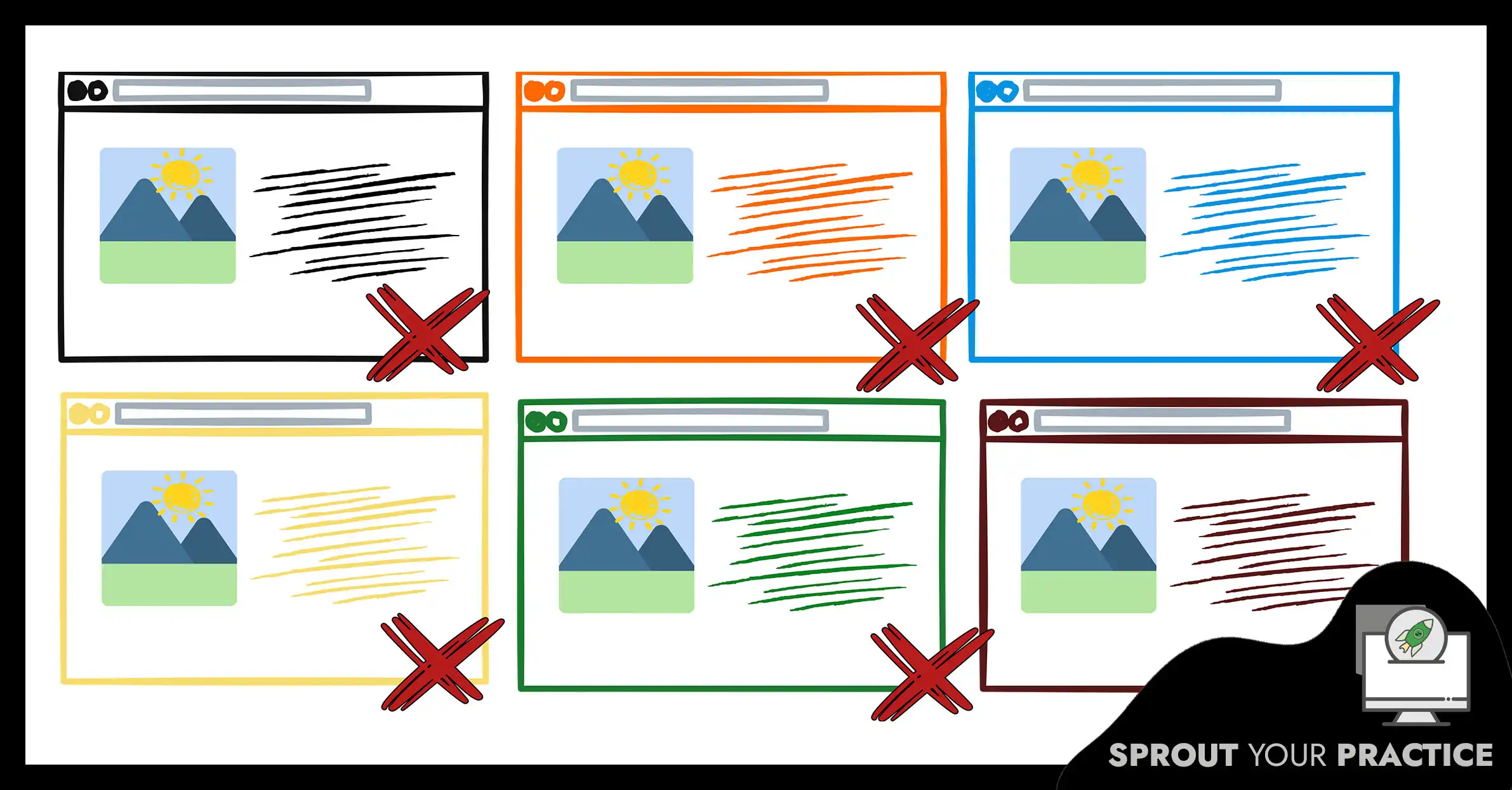 Identical websites failing to stand out online