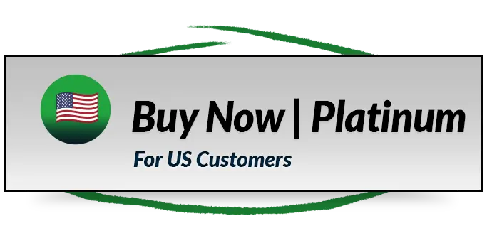 Start My Platinum Plan button for US customers with American flag icon